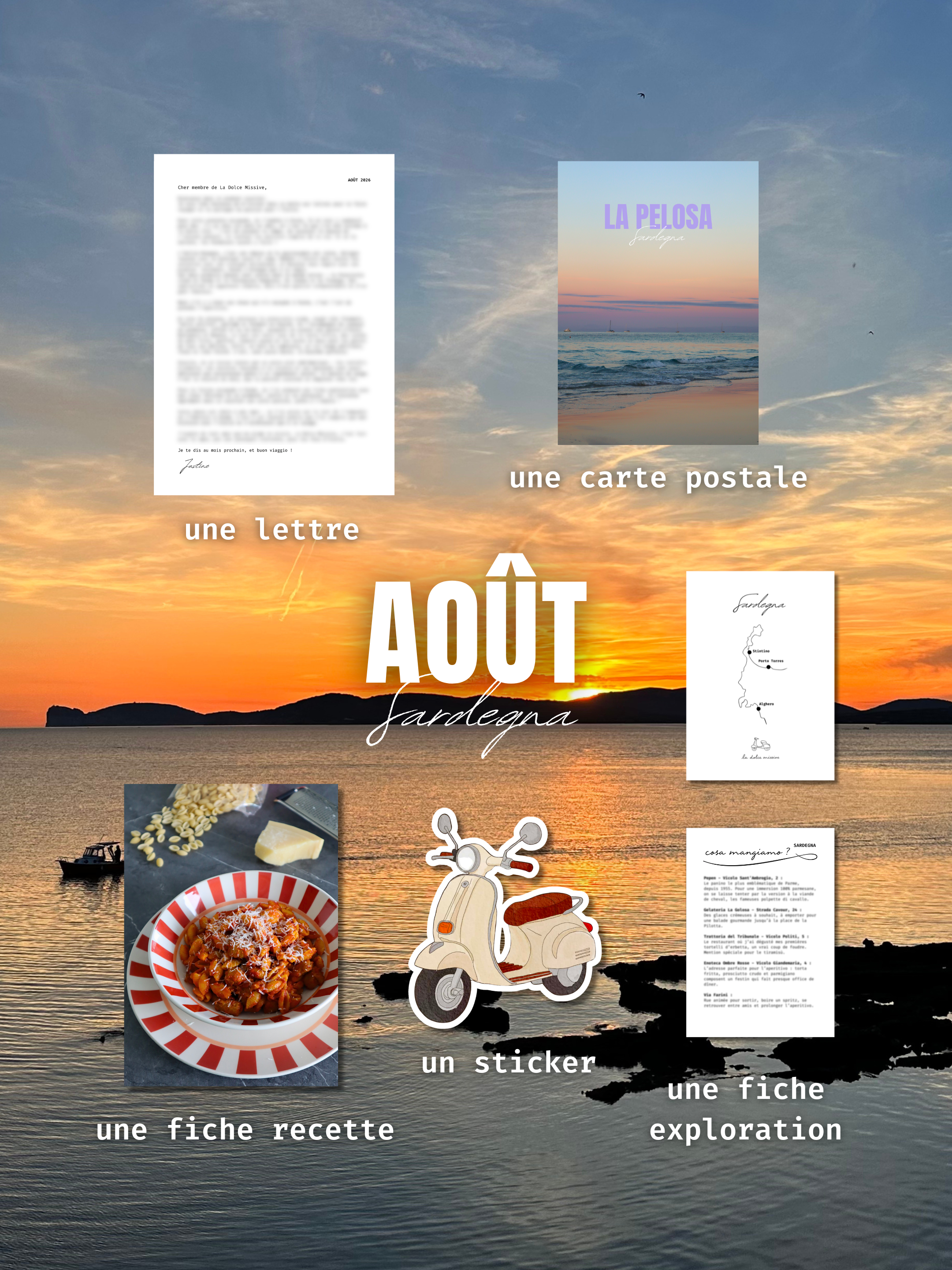 Mail Club La Dolce Missive — Abonnement mensuel